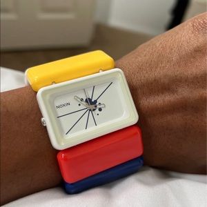 Nixon The Vega 42mm Women's Multi-color Acrylic Bracelet Watch A726-1883